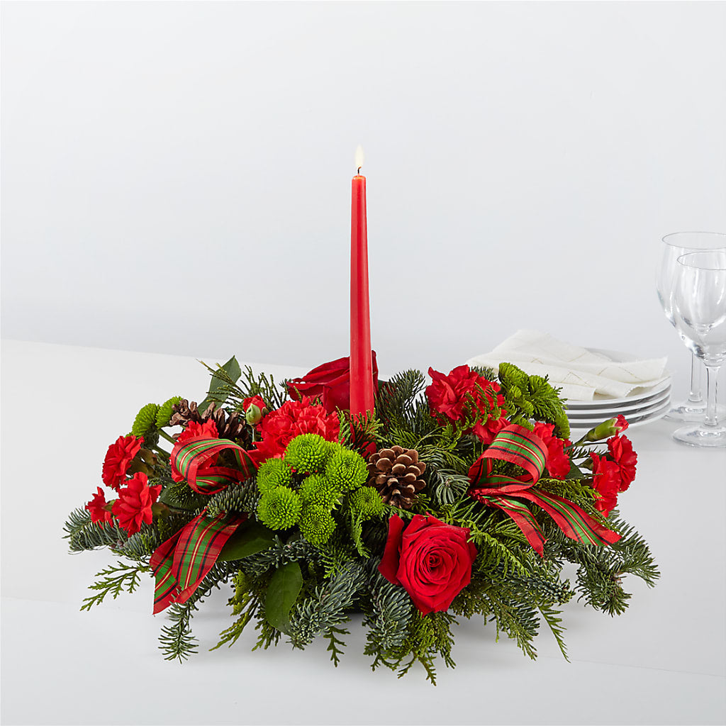 By the Candlelight Centerpiece – SOUTHERN BELLE'S FLORIST, Easley SC