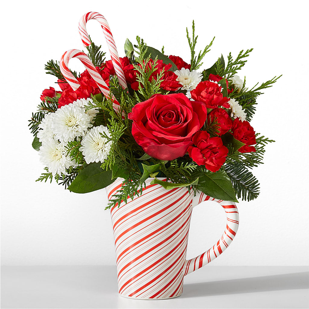 Peppermint Swirl Mug – SOUTHERN BELLE'S FLORIST, Easley SC