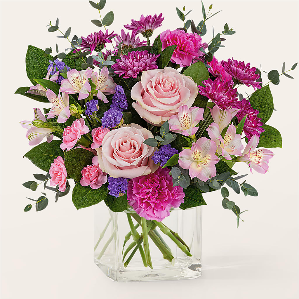 Rosy Radiance Bouquet – SOUTHERN BELLE'S FLORIST, Easley SC