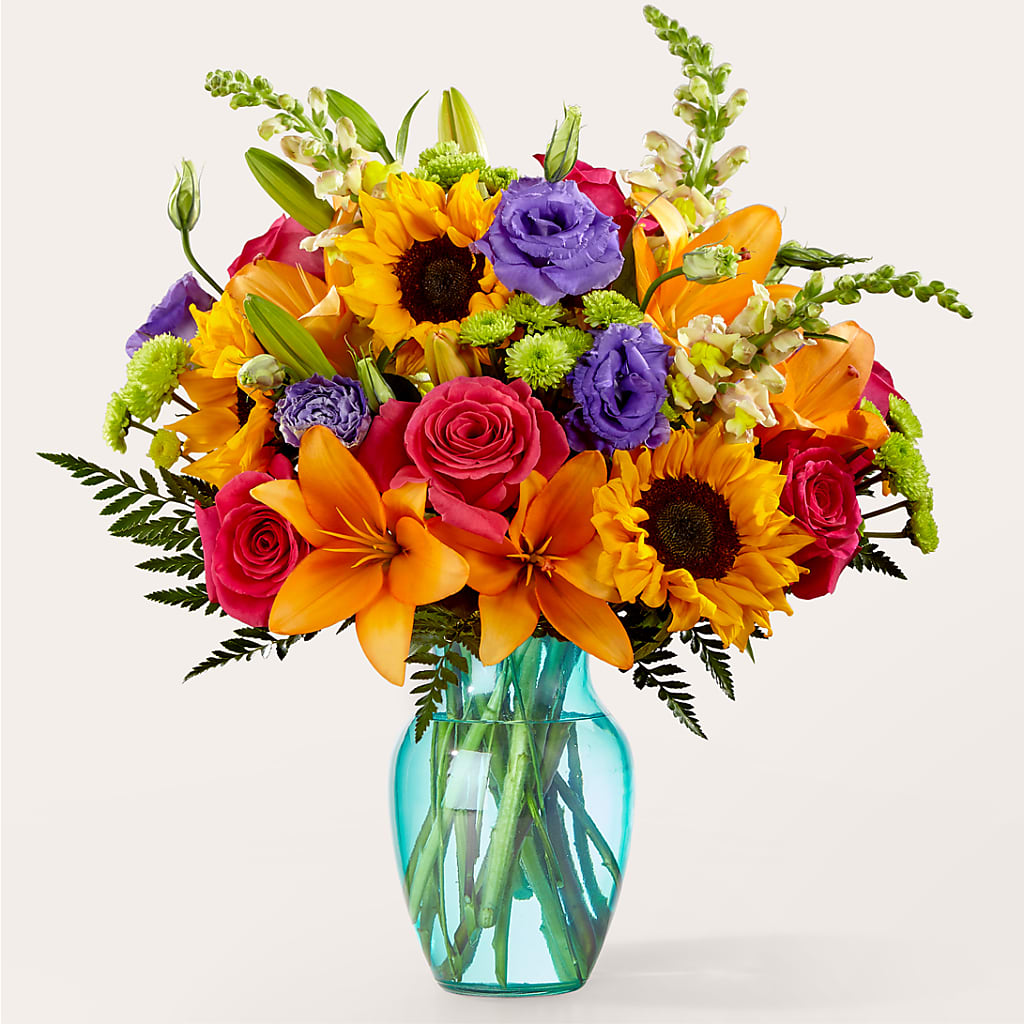 Double Rainbow Bouquet – SOUTHERN BELLE'S FLORIST, Easley SC