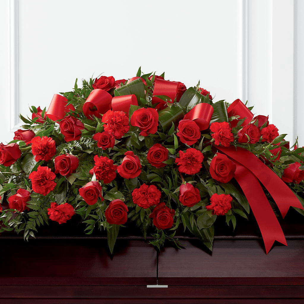 Tribute of Life Casket Spray – SOUTHERN BELLE'S FLORIST, Easley SC