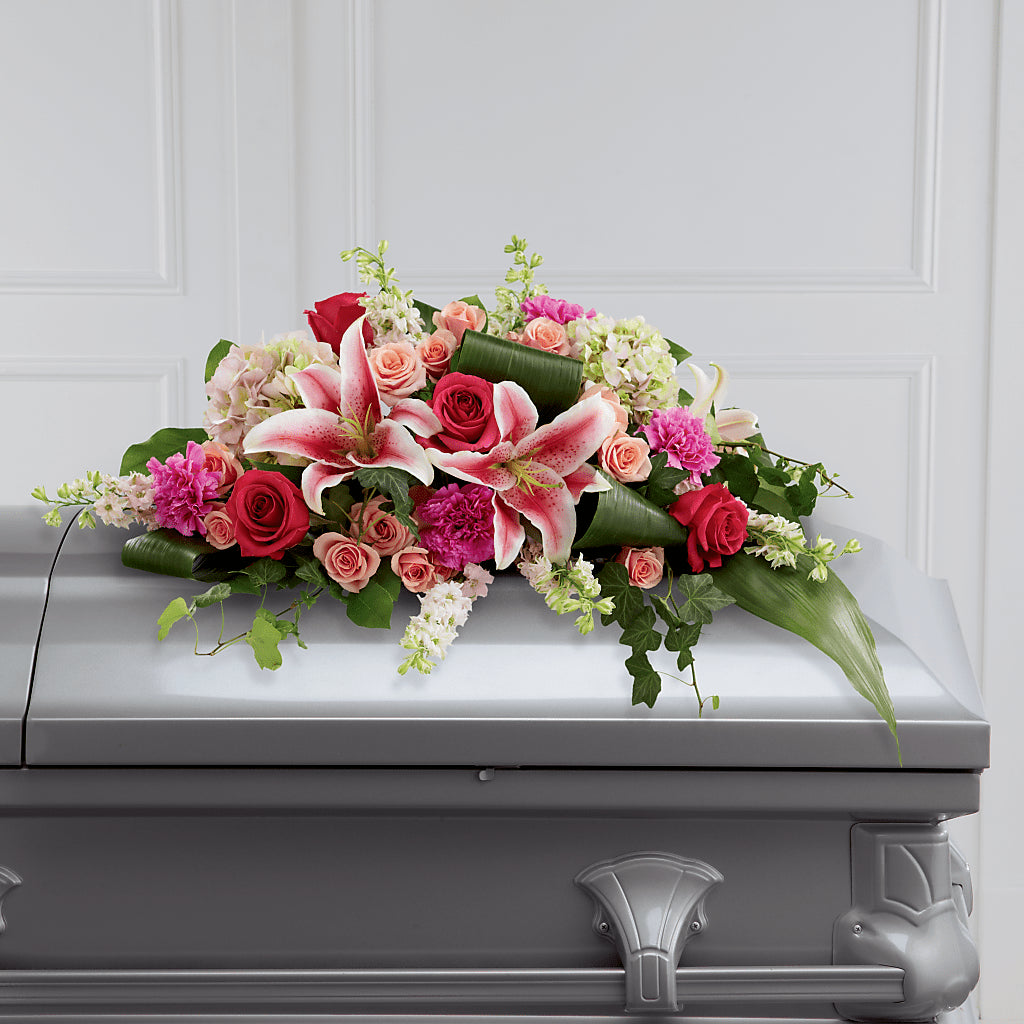 Splendid Grace Casket Spray – SOUTHERN BELLE'S FLORIST, Easley SC