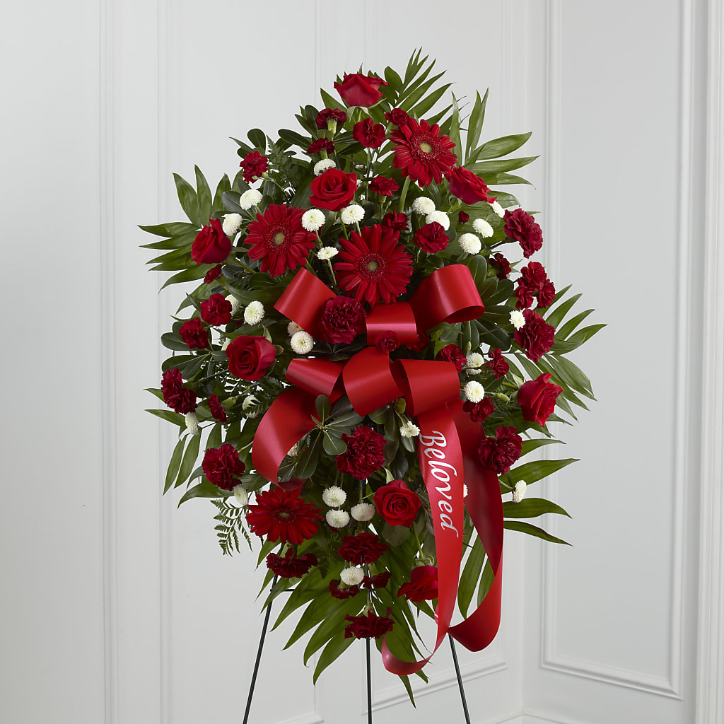 Treasured Memories Standing Spray – SOUTHERN BELLE'S FLORIST, Easley SC