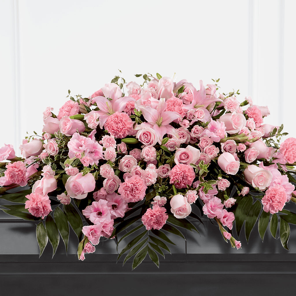 Garden of Comfort Casket Spray (Standard) – SOUTHERN BELLE'S FLORIST, Easley SC