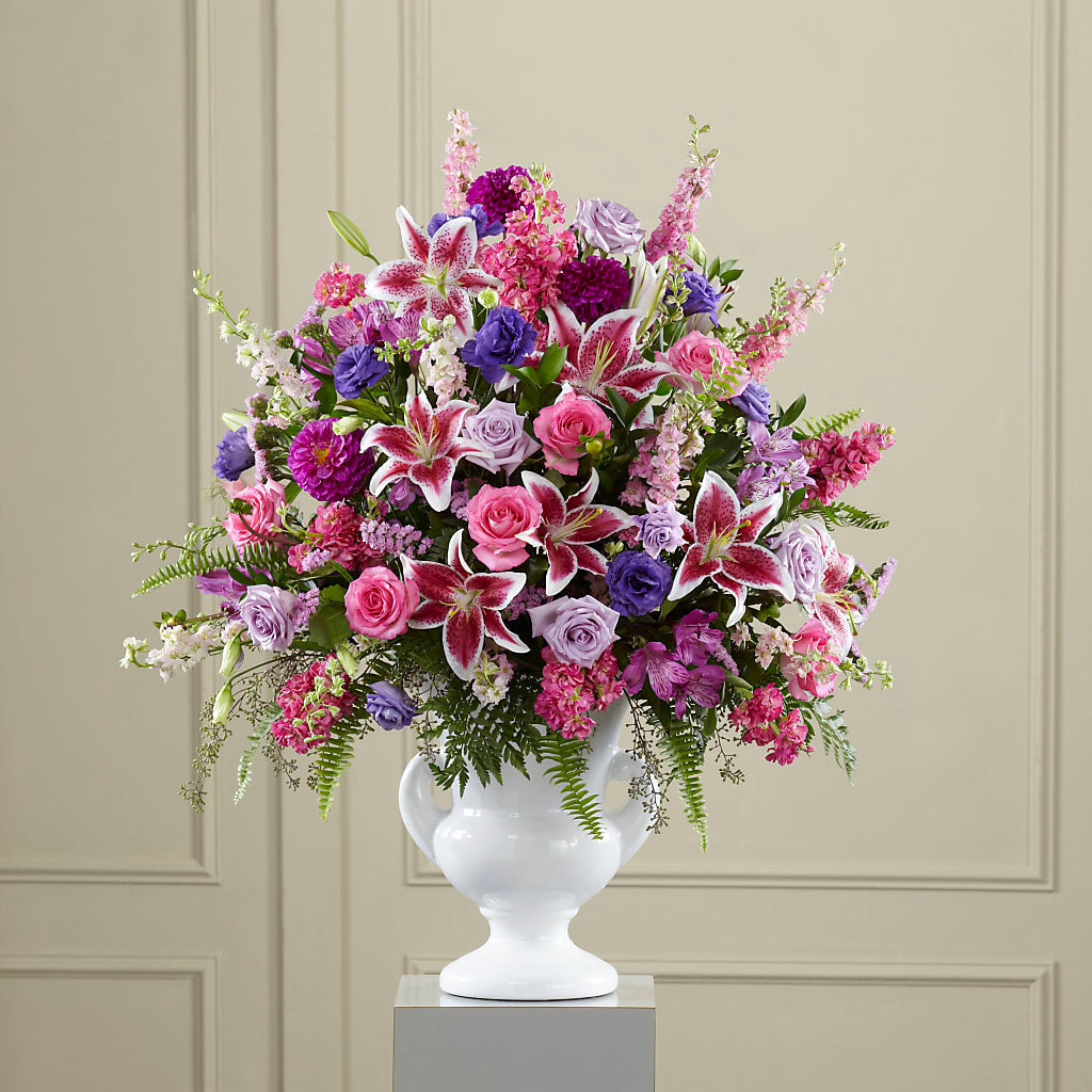 Peaceful Tribute Arrangement – SOUTHERN BELLE'S FLORIST, Easley SC