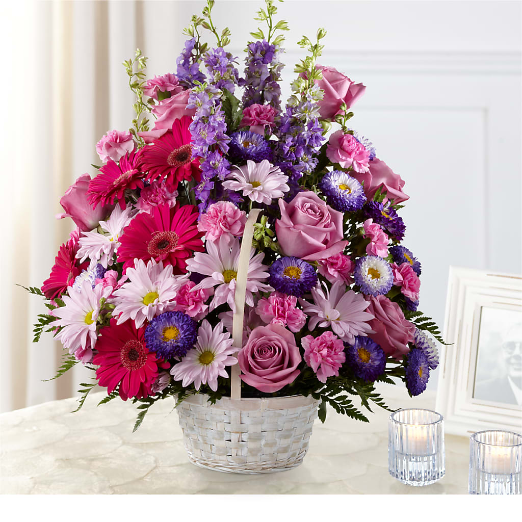 Pastel Peace Basket – SOUTHERN BELLE'S FLORIST, Easley SC
