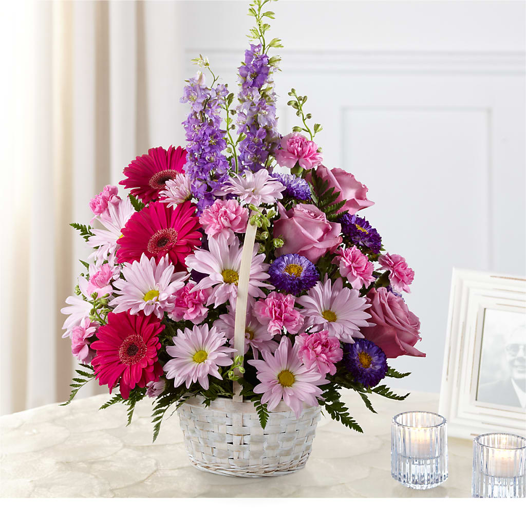 Pastel Peace Basket – SOUTHERN BELLE'S FLORIST, Easley SC