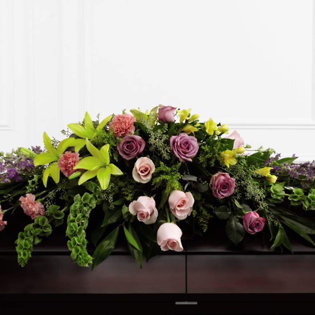 Forever Beloved Casket Spray – SOUTHERN BELLE'S FLORIST, Easley SC