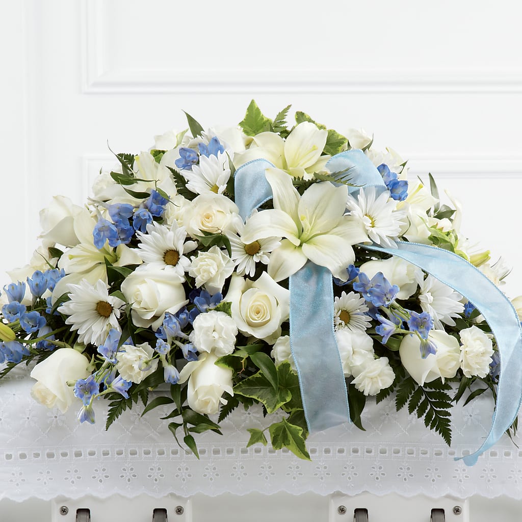 Tender Treasure Casket Spray – SOUTHERN BELLE'S FLORIST, Easley SC