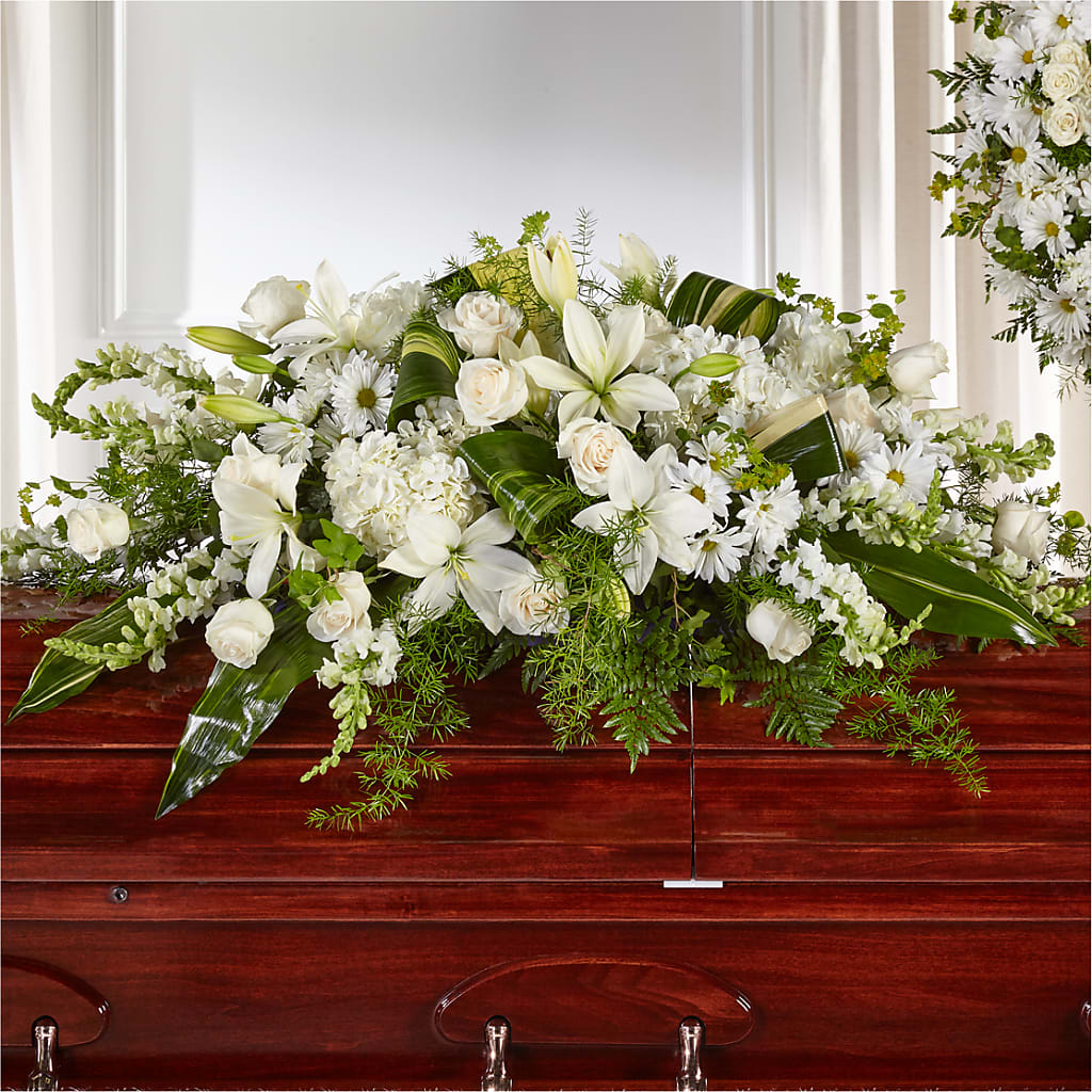 Abundance Casket Spray – SOUTHERN BELLE'S FLORIST, Easley SC
