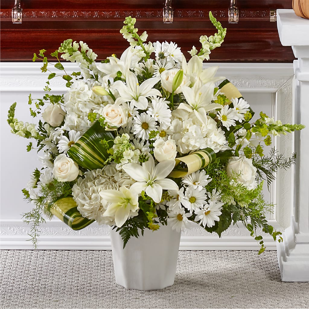 Thoughts of Tranquility Floor Basket – SOUTHERN BELLE'S FLORIST, Easley SC