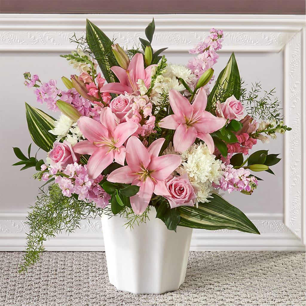 Simply Serene Floor Basket – SOUTHERN BELLE'S FLORIST, Easley SC