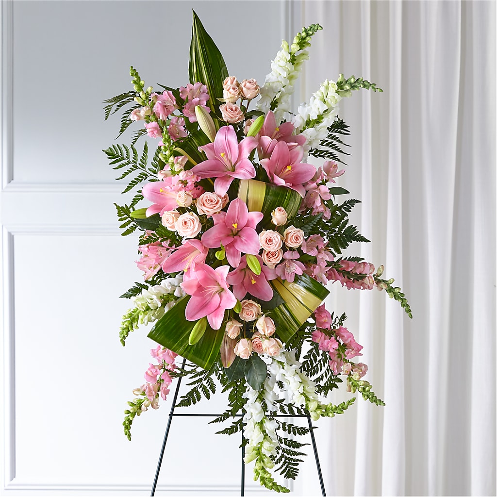 Elegant Embrace Standing Spray – SOUTHERN BELLE'S FLORIST, Easley SC