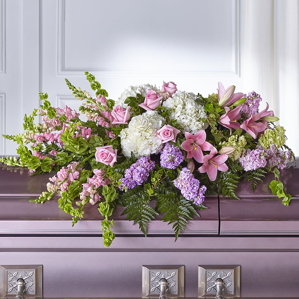 Life's Gratitude Casket Spray – SOUTHERN BELLE'S FLORIST, Easley SC