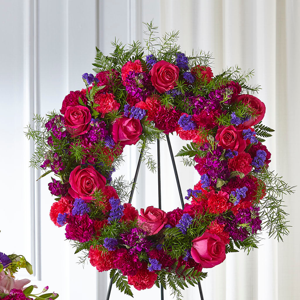 Calming Colors Wreath – SOUTHERN BELLE'S FLORIST, Easley SC