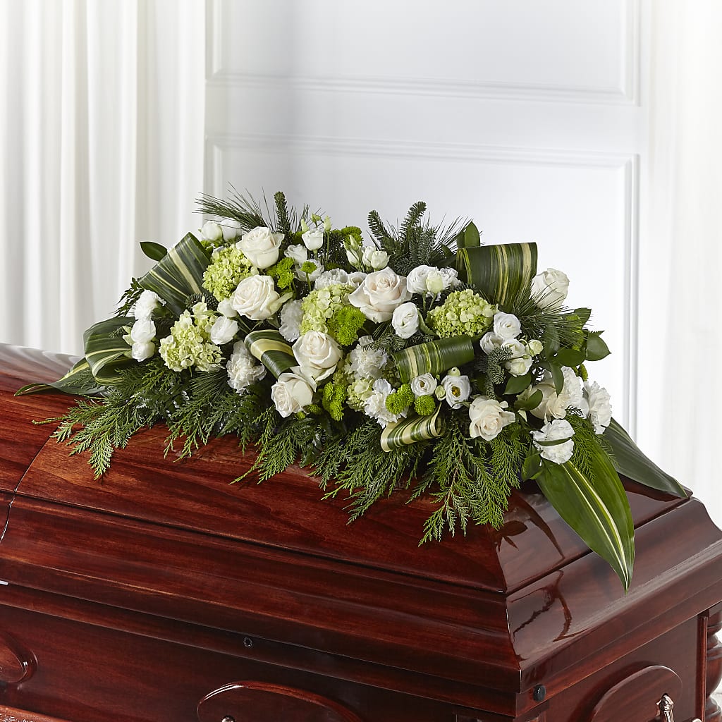 Hopeful Gesture Casket Spray – SOUTHERN BELLE'S FLORIST, Easley SC