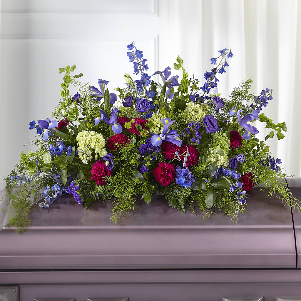 Always Treasured Casket Spray – SOUTHERN BELLE'S FLORIST, Easley SC