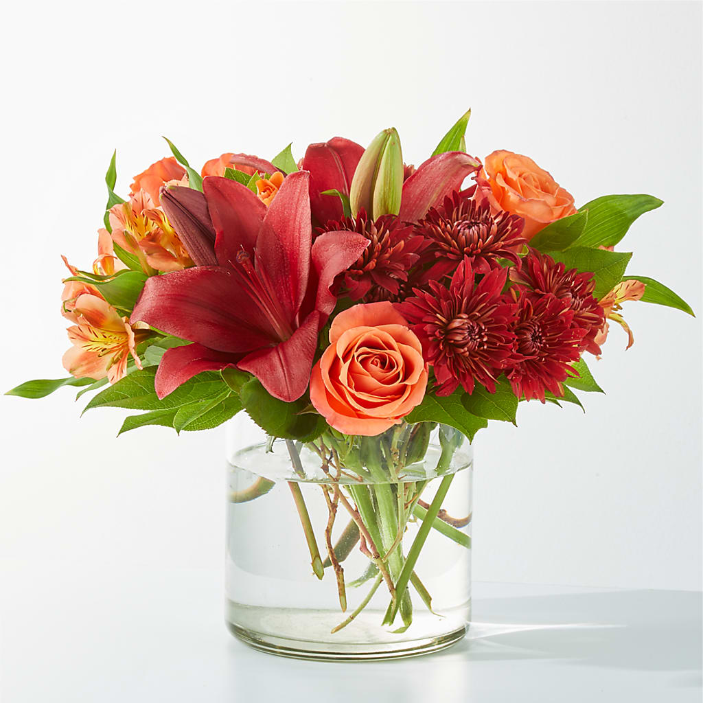 Crimson Leaves Bouquet – SOUTHERN BELLE'S FLORIST, Easley SC