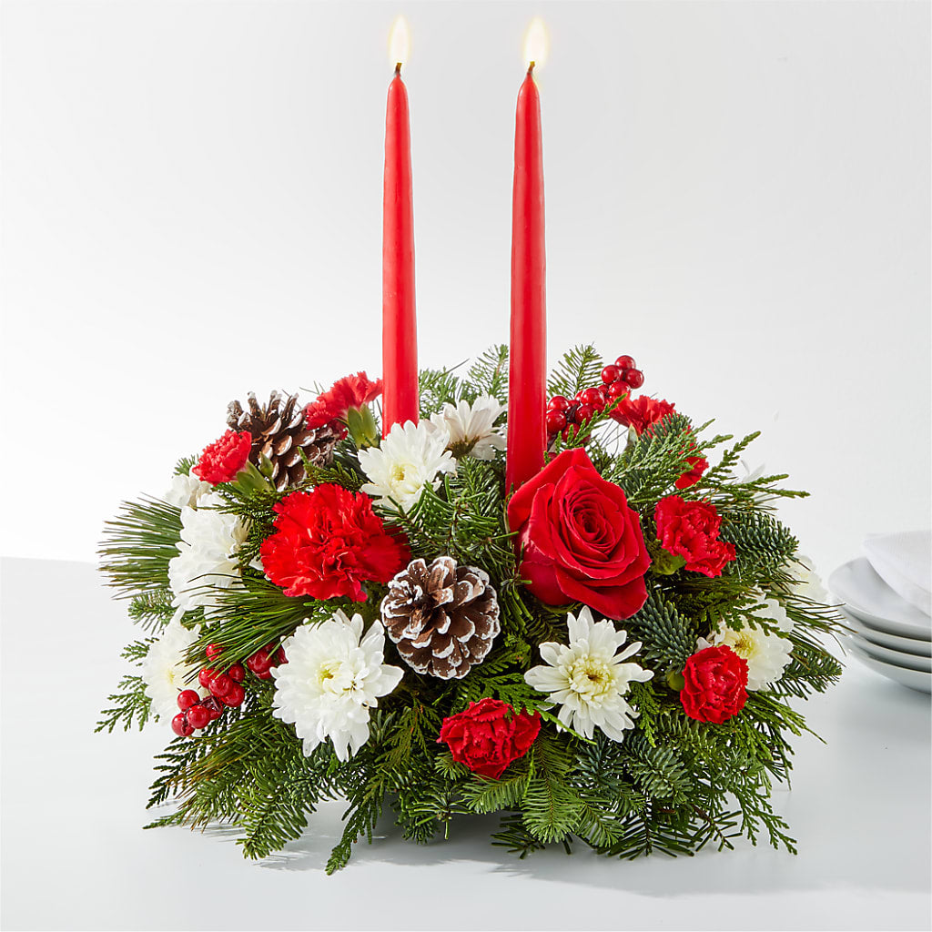 Holiday Soiree Centerpiece – SOUTHERN BELLE'S FLORIST, Easley SC