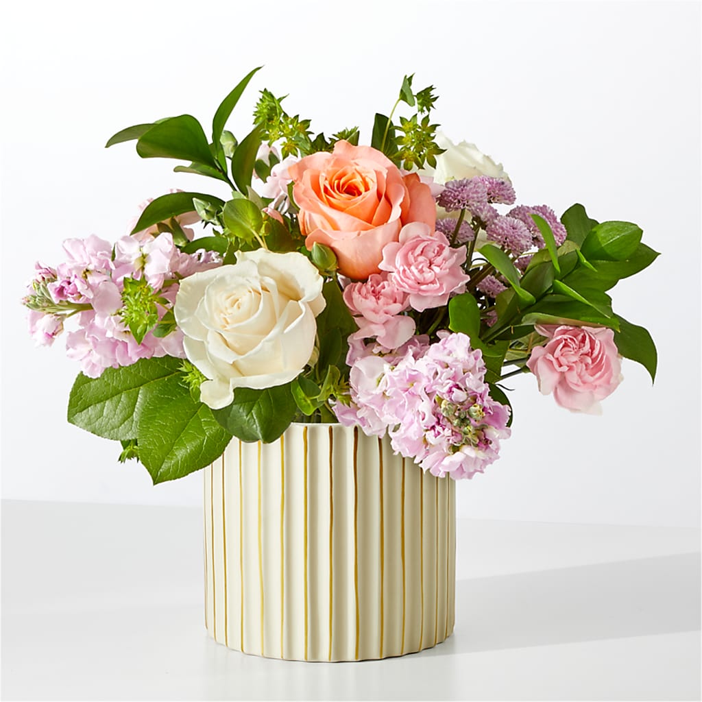 French Market Bouquet with Ivory Vase – SOUTHERN BELLE'S FLORIST, Easley SC
