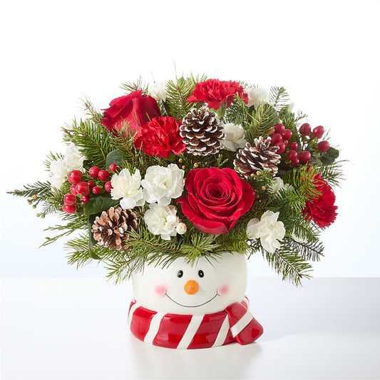 Jolly Snowman Bouquet – SOUTHERN BELLE'S FLORIST, Easley SC