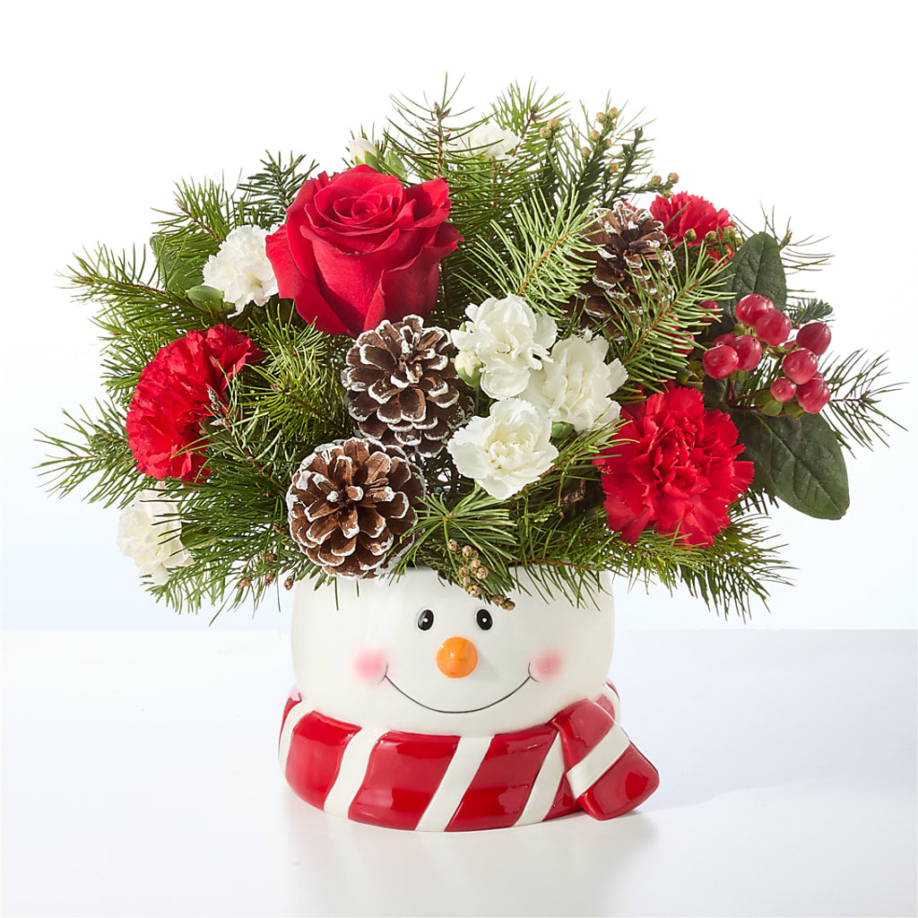 Jolly Snowman Bouquet – SOUTHERN BELLE'S FLORIST, Easley SC
