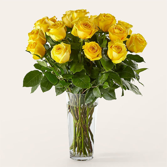 Long Stem Yellow Rose Bouquet – SOUTHERN BELLE'S FLORIST, Easley SC