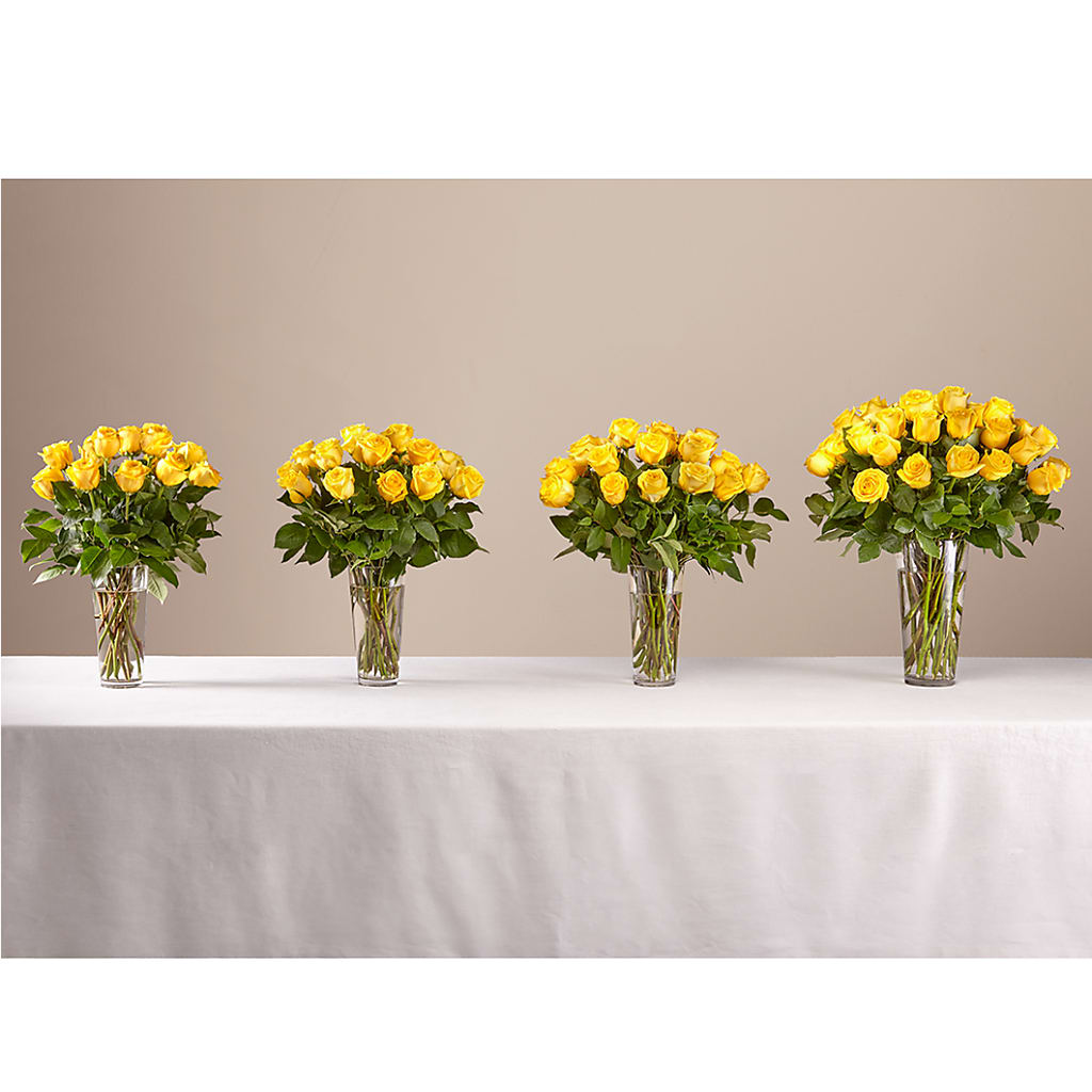 Long Stem Yellow Rose Bouquet – SOUTHERN BELLE'S FLORIST, Easley SC