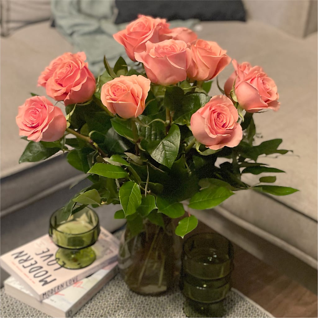 Long Stem Pink Rose Bouquet – SOUTHERN BELLE'S FLORIST, Easley SC