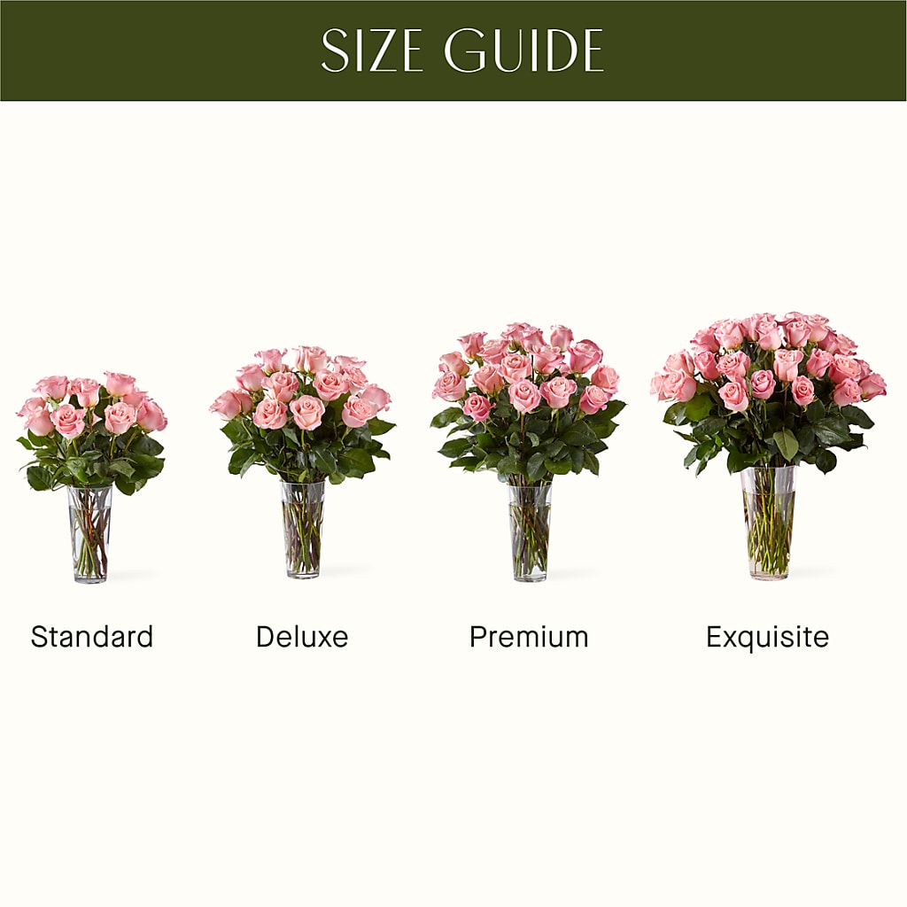Long Stem Pink Rose Bouquet – SOUTHERN BELLE'S FLORIST, Easley SC