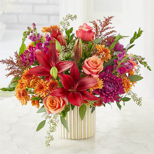 Burgundy Landscape Bouquet – SOUTHERN BELLE'S FLORIST, Easley SC