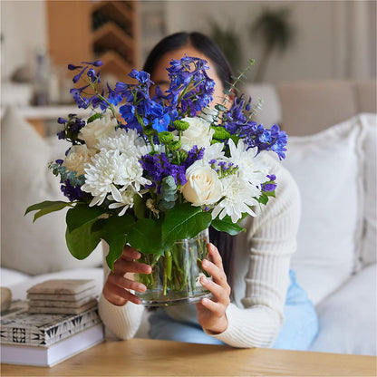 Cerulean Waves Bouquet – SOUTHERN BELLE'S FLORIST, Easley SC