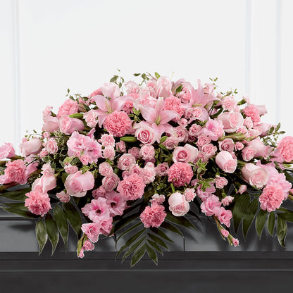Garden of Comfort Casket Spray (Standard) – SOUTHERN BELLE'S FLORIST, Easley SC