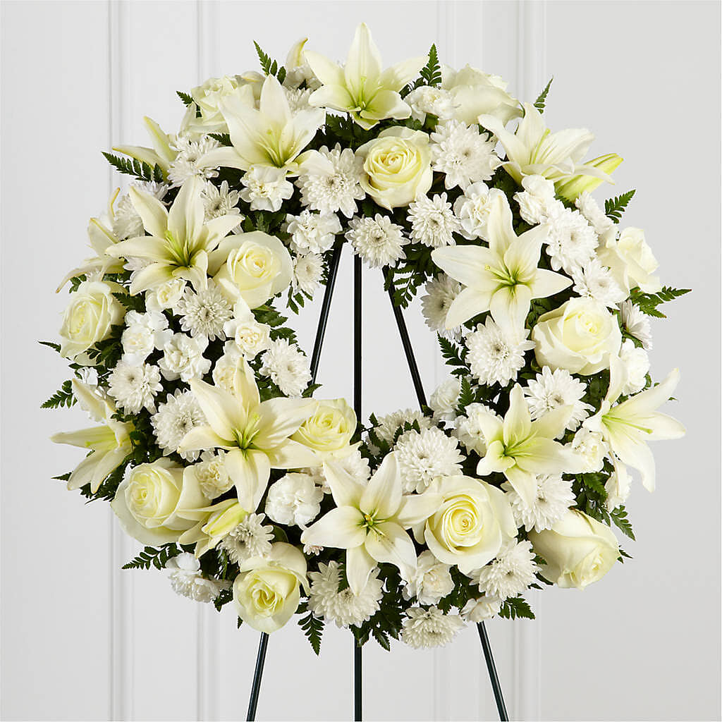 Treasured Tribute Wreath – SOUTHERN BELLE'S FLORIST, Easley SC