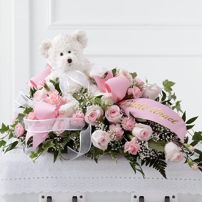 Touch of Sympathy Casket Spray – SOUTHERN BELLE'S FLORIST, Easley SC