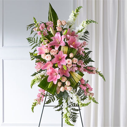 Elegant Embrace Standing Spray – SOUTHERN BELLE'S FLORIST, Easley SC