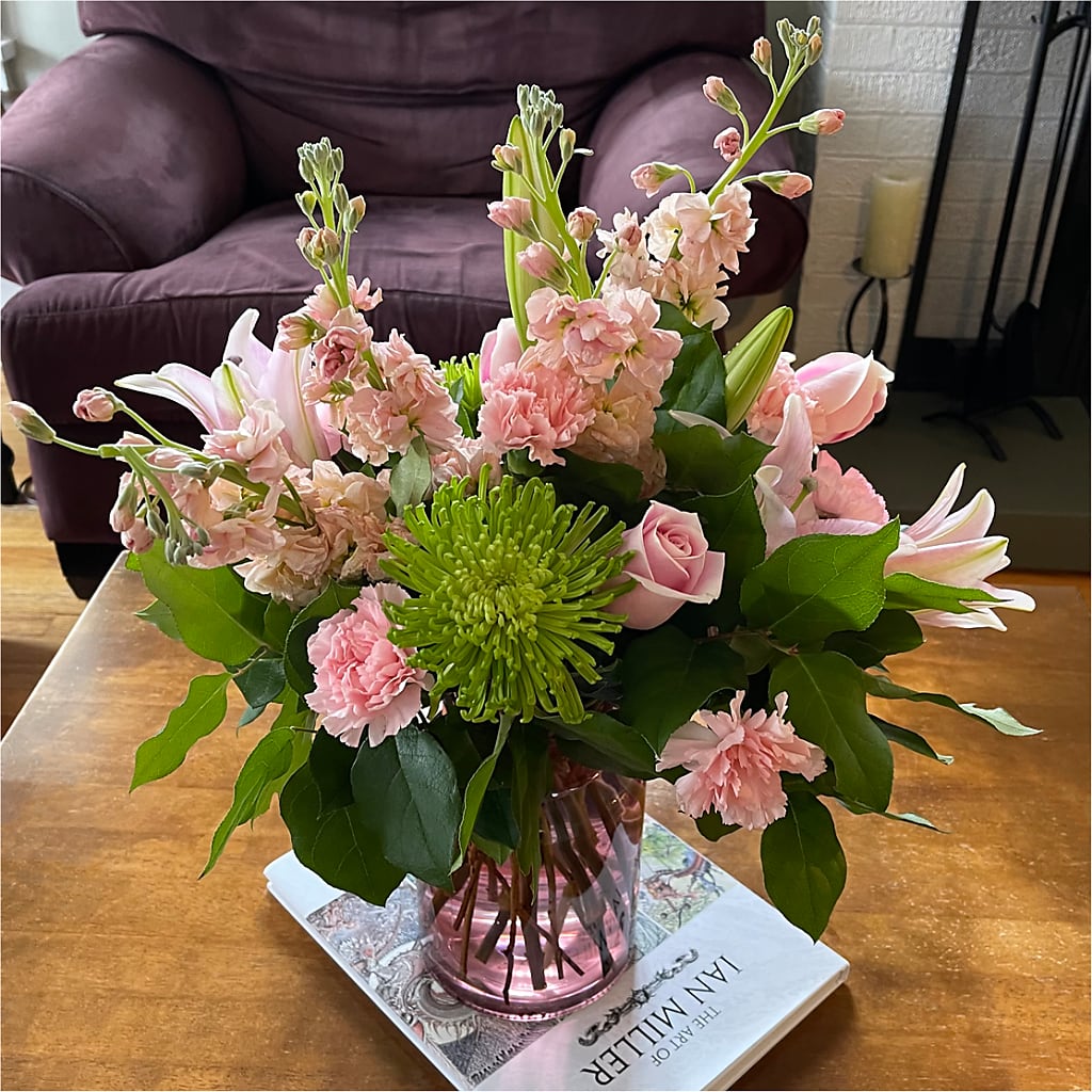 Pretty in Pink Bouquet – SOUTHERN BELLE'S FLORIST, Easley SC