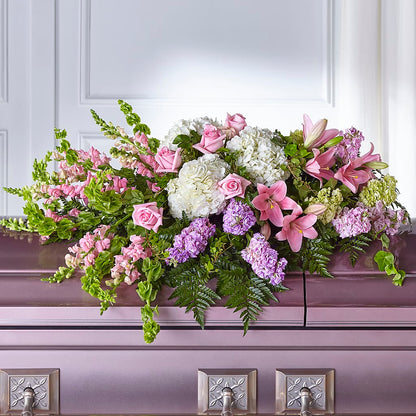 Life's Gratitude Casket Spray – SOUTHERN BELLE'S FLORIST, Easley SC