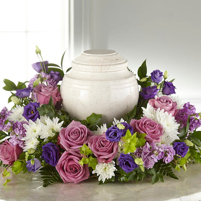 Blooming Sympathy Cremation Adornment – SOUTHERN BELLE'S FLORIST, Easley SC