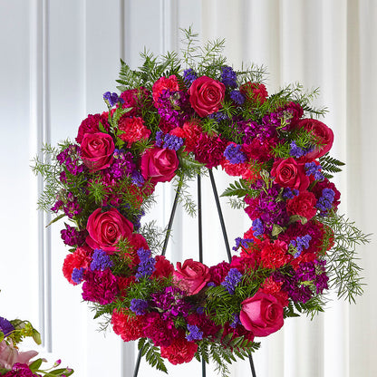 Calming Colors Wreath – SOUTHERN BELLE'S FLORIST, Easley SC