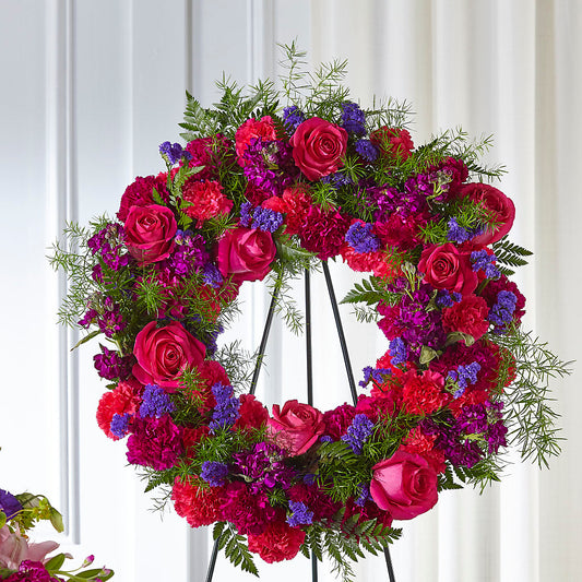 Calming Colors Wreath – SOUTHERN BELLE'S FLORIST, Easley SC