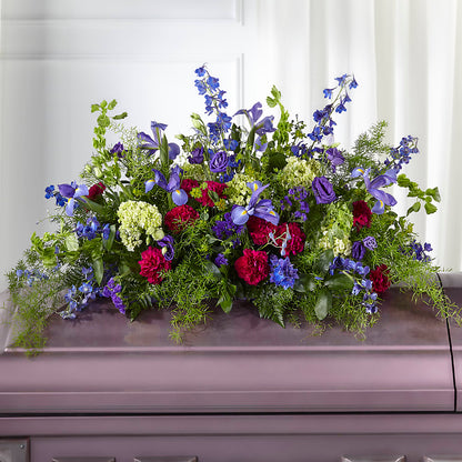 Always Treasured Casket Spray – SOUTHERN BELLE'S FLORIST, Easley SC