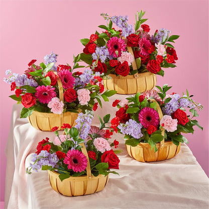 Pink Picnic Basket – SOUTHERN BELLE'S FLORIST, Easley SC
