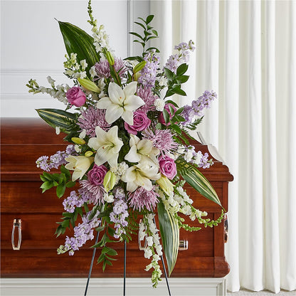 Grateful Hearts Standing Spray – SOUTHERN BELLE'S FLORIST, Easley SC