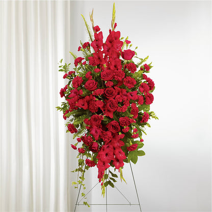 From the Heart Standing Spray – SOUTHERN BELLE'S FLORIST, Easley SC