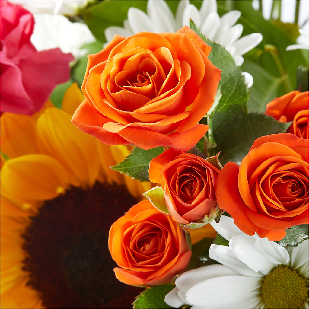 Sun-drenched Blooms Bouquet – SOUTHERN BELLE'S FLORIST, Easley SC