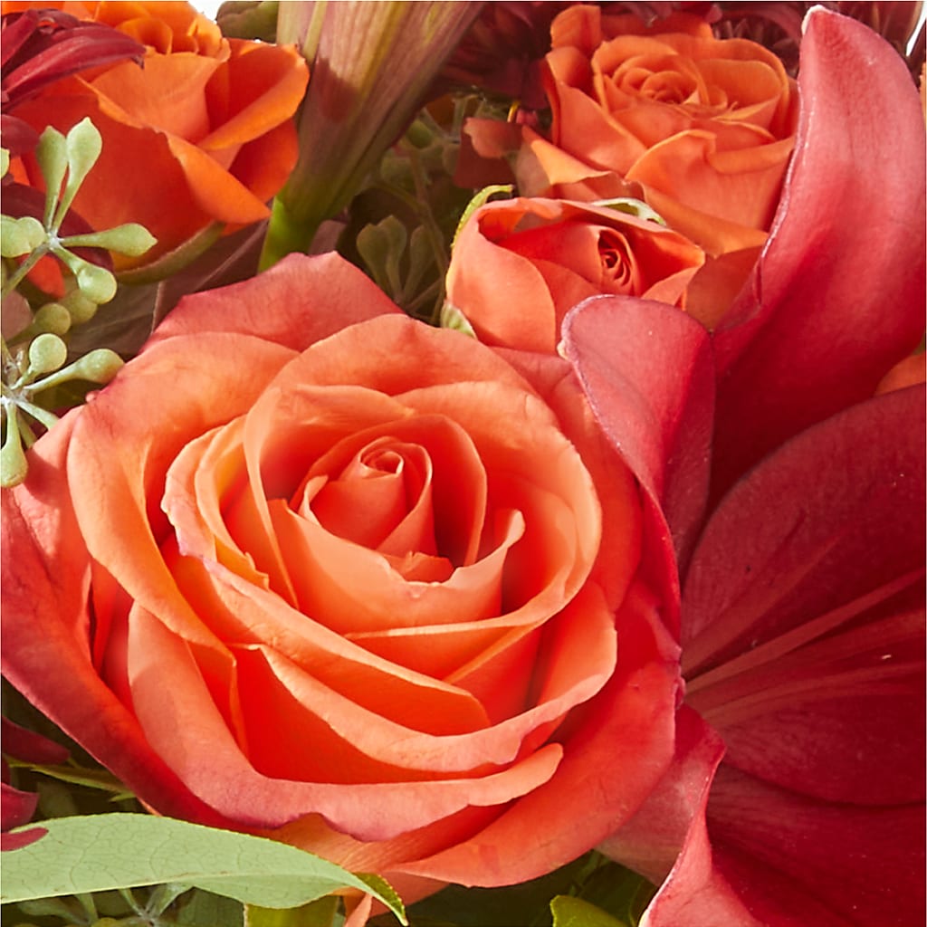 Crimson Leaves Bouquet – SOUTHERN BELLE'S FLORIST, Easley SC