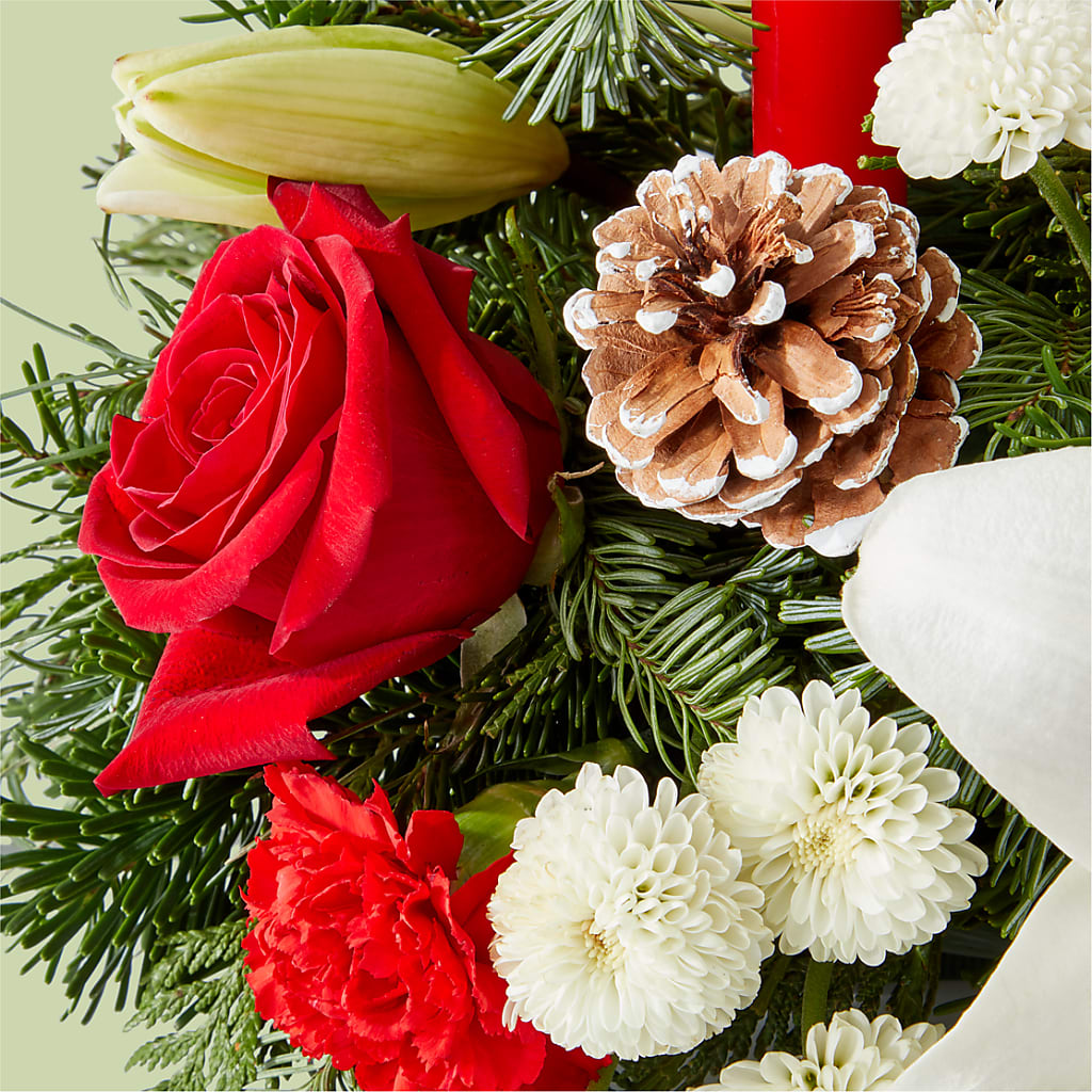 Seasonal Festivities Centerpiece – SOUTHERN BELLE'S FLORIST, Easley SC
