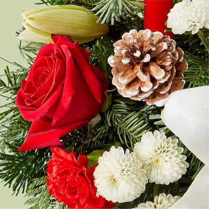 Seasonal Festivities Centerpiece – SOUTHERN BELLE'S FLORIST, Easley SC