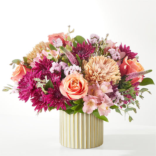 Berry Cobbler Bouquet with Ivory Vase – SOUTHERN BELLE'S FLORIST, Easley SC